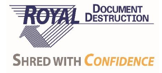 Royal Document Destruction Logo